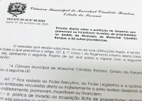 “Lei Anti-MST”: projeto proíbe apoio público a invasões de propriedades em Marechal Rondon