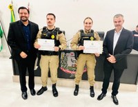 “Maria da Penha”: policiais Mariéle Petry e Eliakim Araujo são homenageados por ação em Marechal Rondon