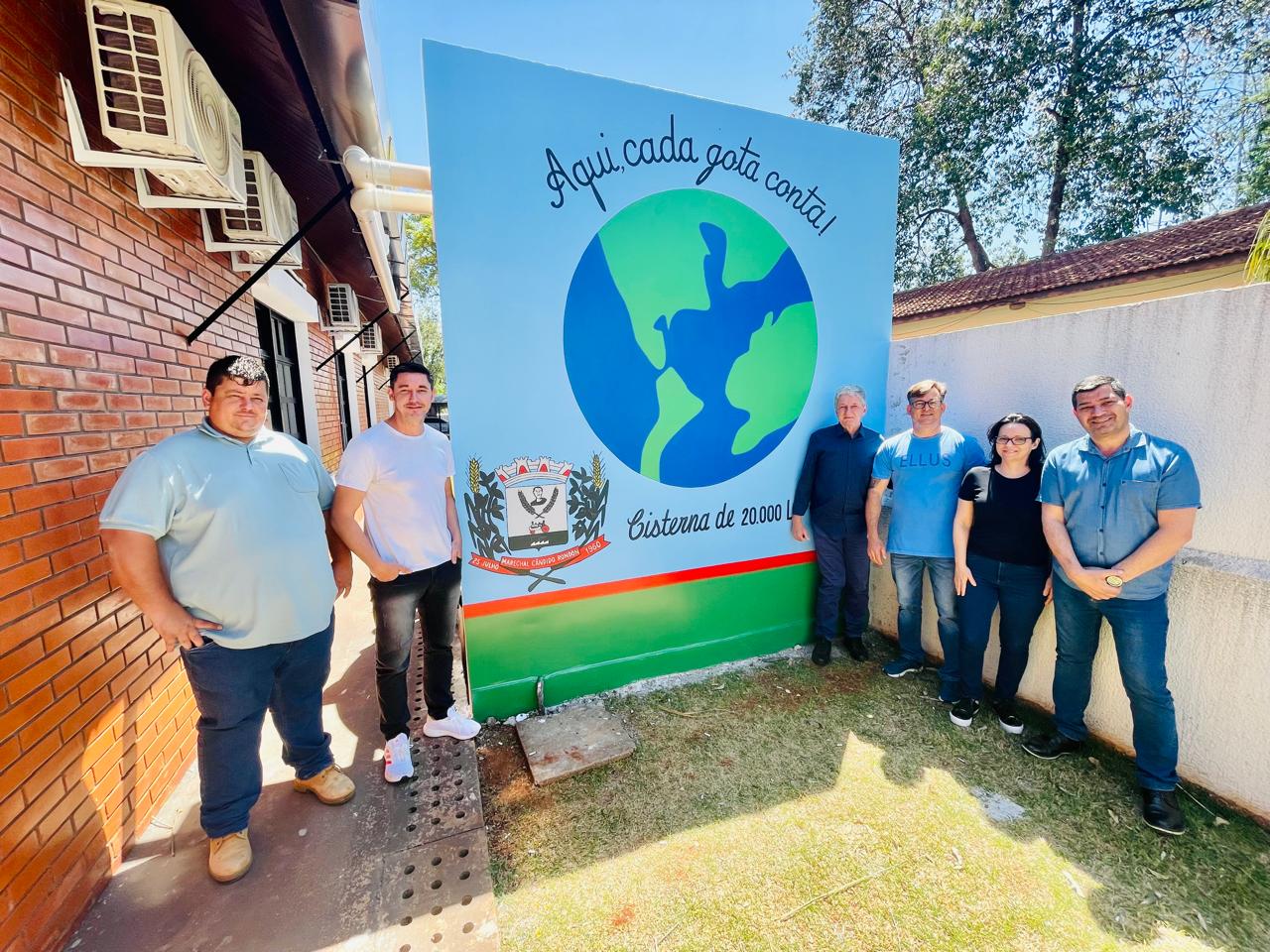 Câmara de Vereadores implanta cisterna e dá exemplo de conscientização sobre uso da água