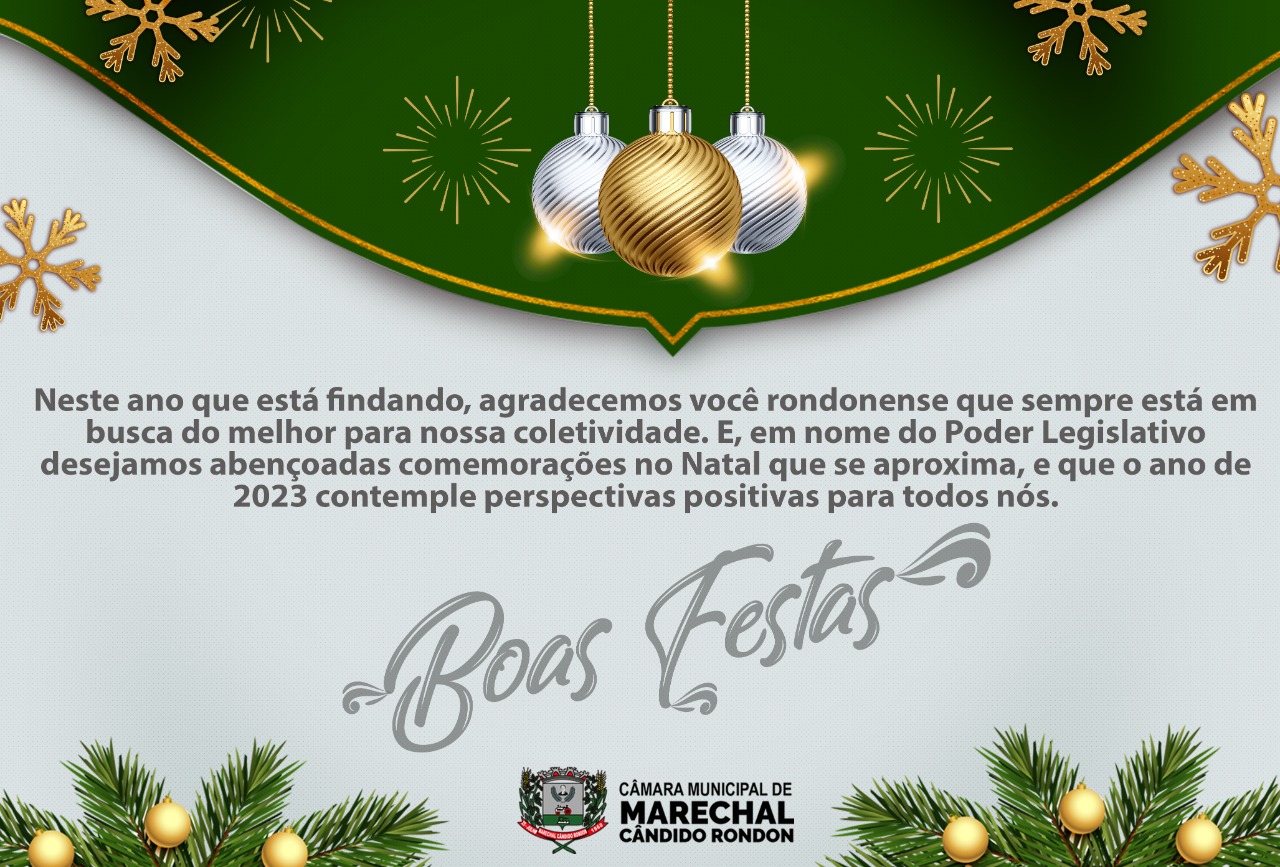 Feliz Natal e Próspero 2023 a todos os rondonenses!