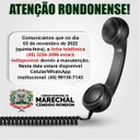 LINHA TELEFÔNICA DO LEGISLATIVO EM MANUTENÇÃO HOJE (03)