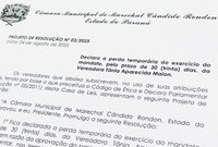 Poder Legislativo rondonense decide hoje se vereadora terá mandato suspenso por 30 dias